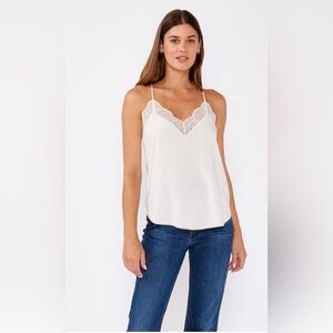 NWOT La Miel Lace Trim Cami Top